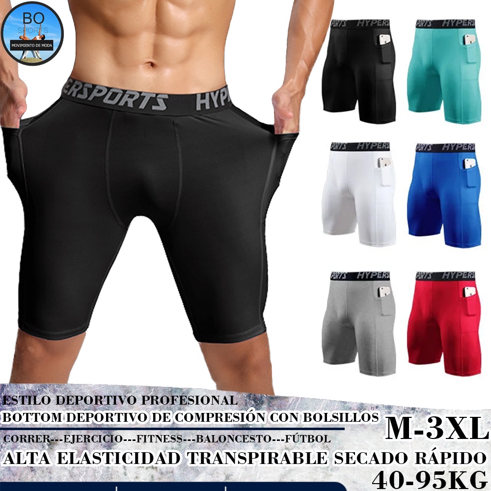 Gimnasio Short Pantalones Cortos De Secado Rápido Para Hombre Transpirable  Fitness Deportivos Con Bolsillos M-3XL