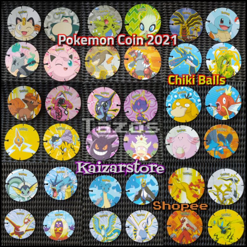 Tazos Pokemon Coin Toy 2021 Chiki Balls colección de regalo tajos