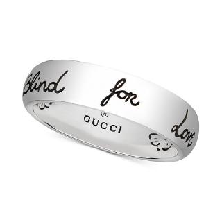 Gucci Plata Esterlina Ciega Para El Amor Anillo Grabado Shopee