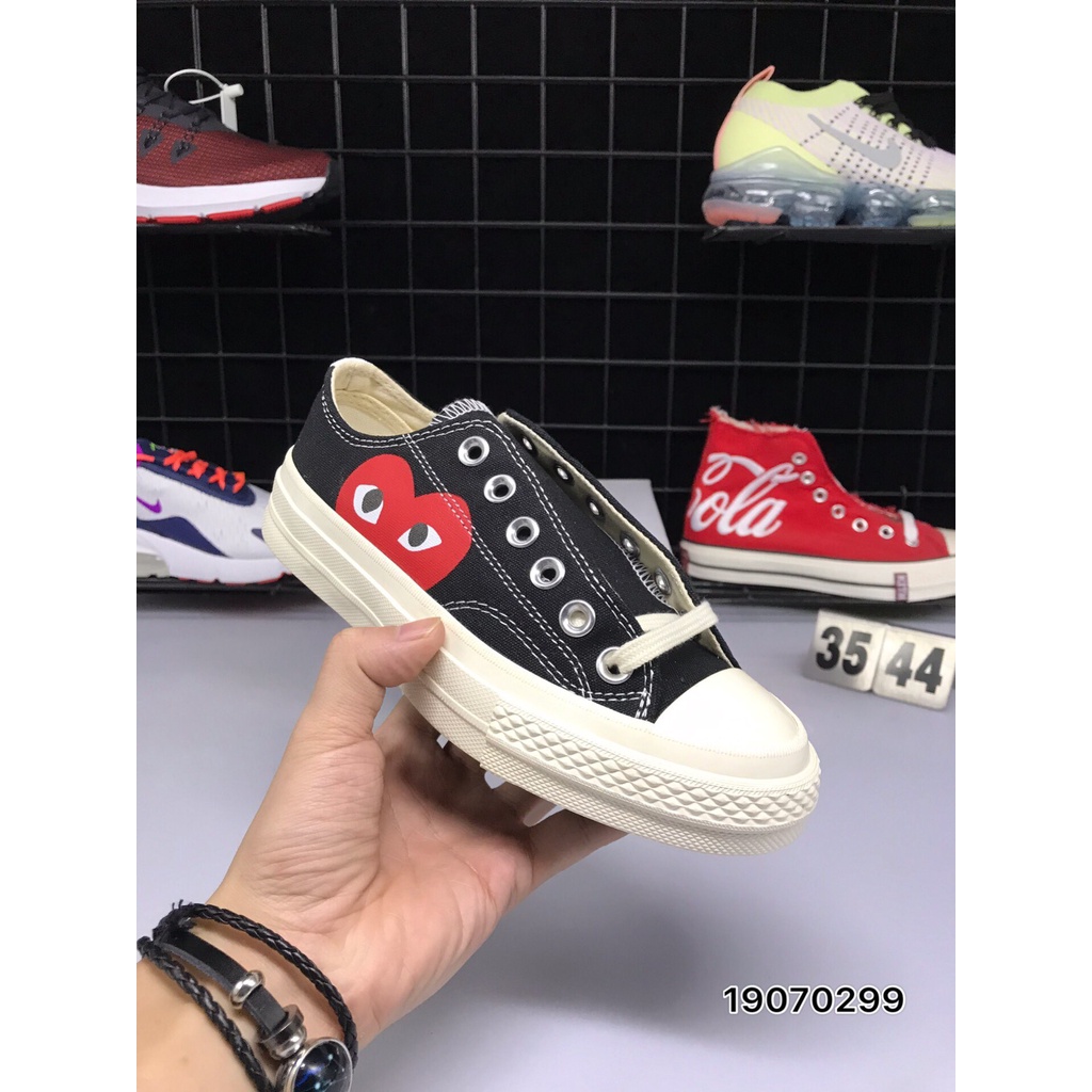 Rei Kawakubo CDG PLAY x Converse Converse 1970S Canvas Shoes Love Joint Couple Mismo parrafo Shopee Mexico