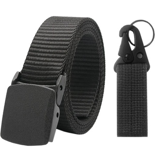 Cinturón táctico de nailon para hombre, ajustable, casual, resistente al  aire libre, con hebilla de plástico duradera
