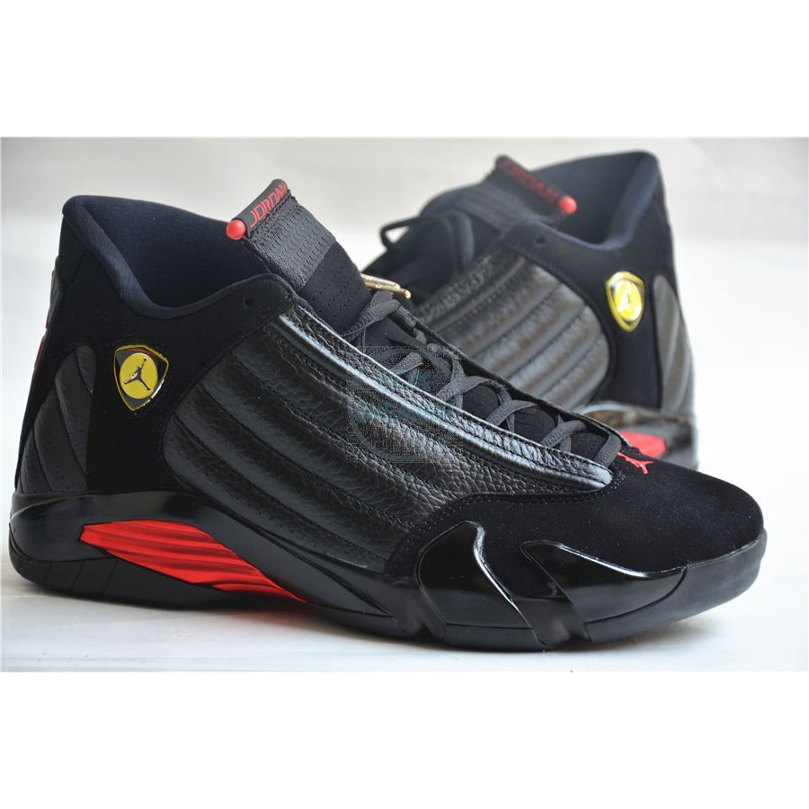 Jordan 14 rojo con negro new arrivals