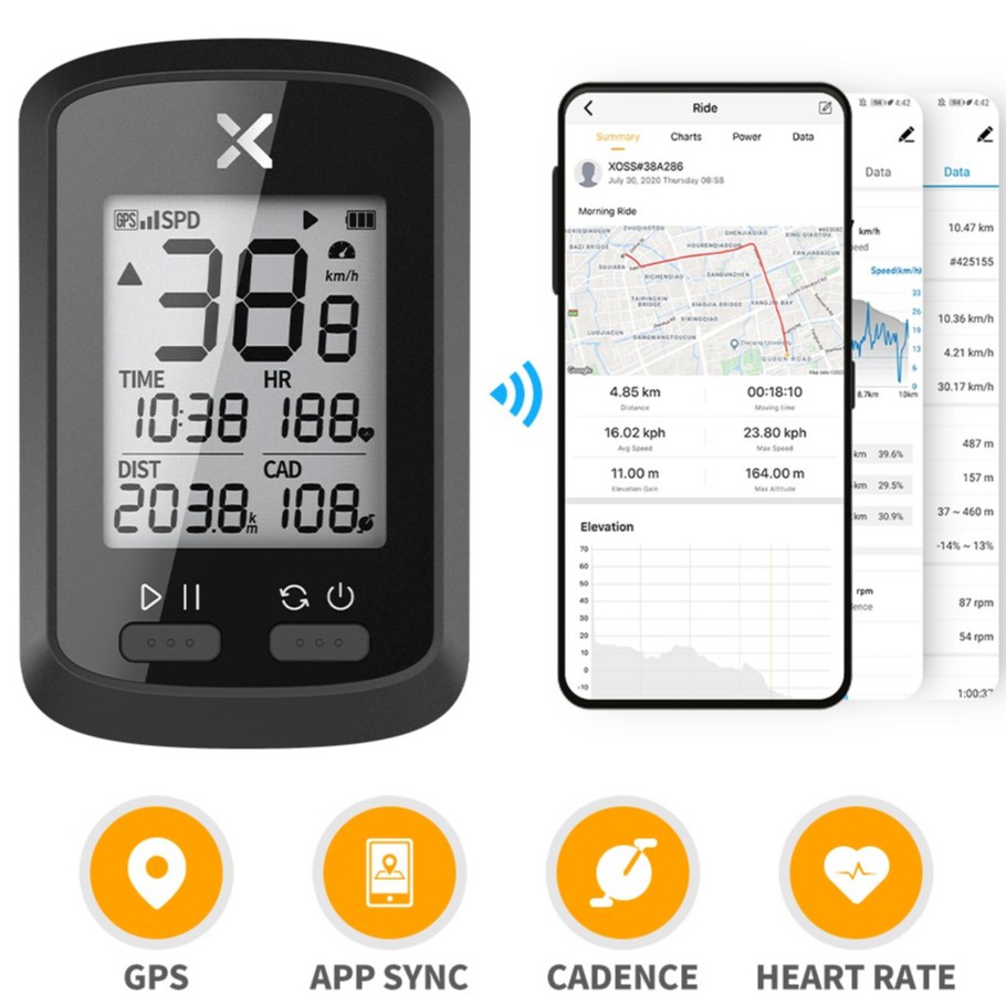 Odometro Bicicleta Gps Xoss G+ Ciclocomputador