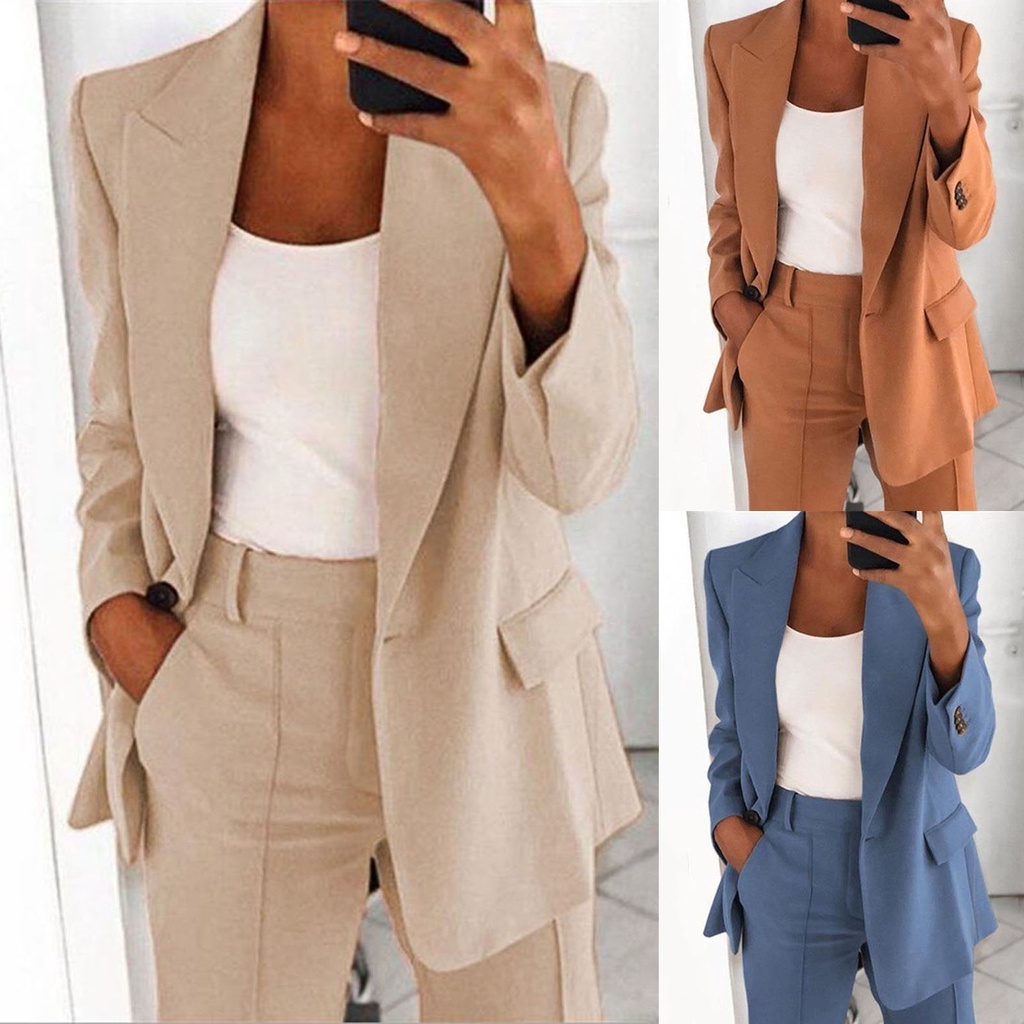 Trajes De Mujer Blazers Moda Para Mujer Traje De Pantalón Formal