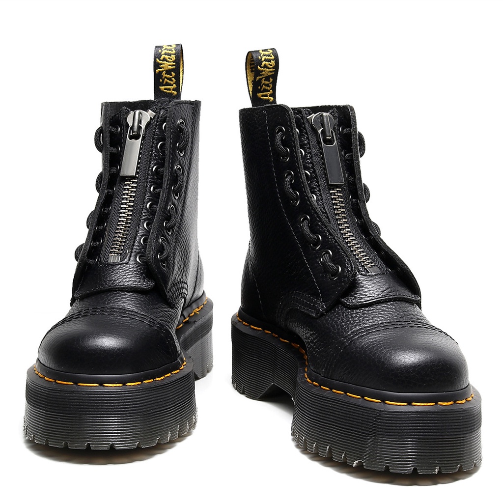 Dr.Martens Sinclair Cuero Genuino Martin Botas De Las Mujeres De La Moda Tobillo De Vaca Cremallera Sho JVRB Shopee Mexico