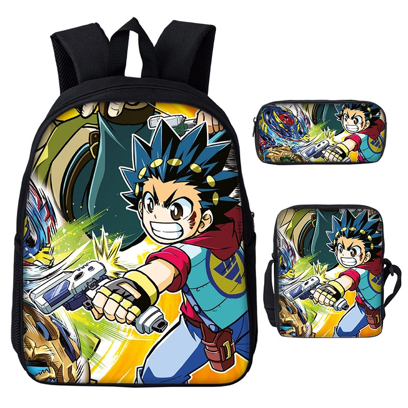Mochila Escolar Ninos Alta Calidadbackpackbolsa De Jardin Beyblade Bolsa De Tres Piezas Estudiantes De Primaria Y Secundaria Impresion Cartoon Anime Satchel Caja De Papeleria Shopee Mexico