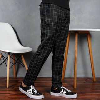 Pantalon de 2024 cuadros negro hombre