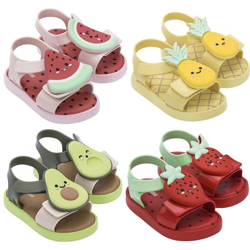Disponible Mini Melissa Ninas Sandia Jalea Sandalias Zapatos De Bebe Antideslizante Playa