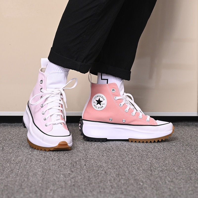 Converse con plataforma clearance rosa