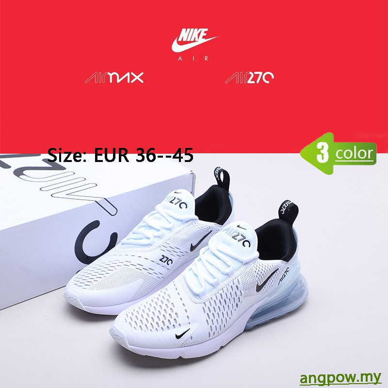 nike air max 270 kylie boon Zapatos Para Mujer unisex running Negro Rosa | Shopee México