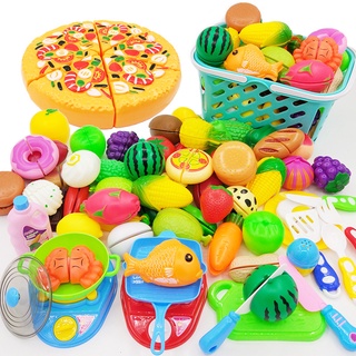 Juego de cortar comida para niños pequeños, juguete de cocina de 150  piezas, accesorios de frutas