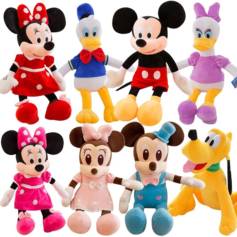 Disney Mickey Mouse Minnie Peluche Muñecas Animales Peluches Juguetes De  Cumpleaños Regalo De Navidad