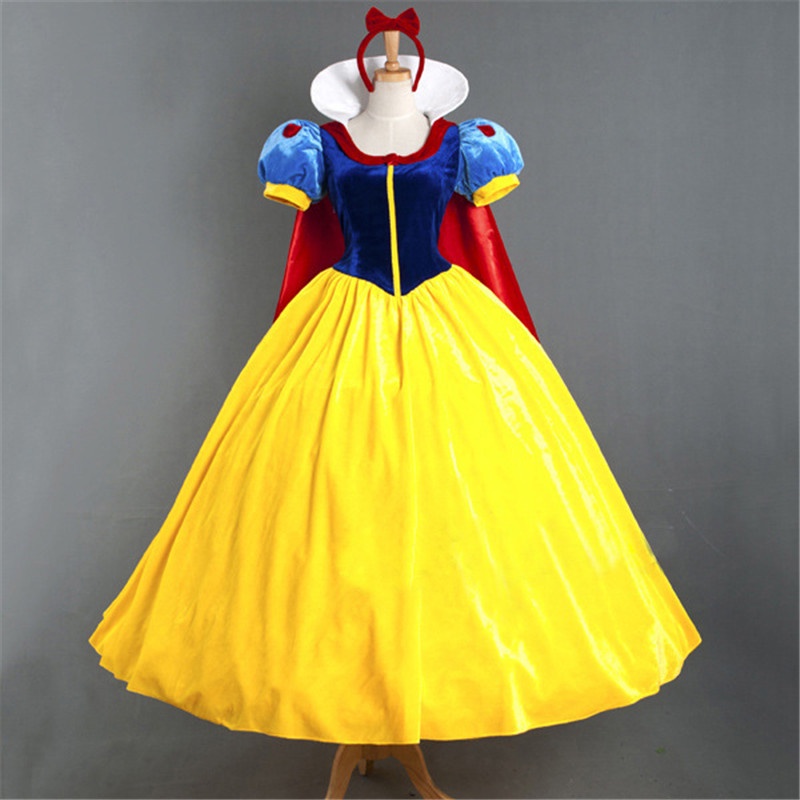 Vestido De Cosplay Para Adultos Princesa Blancanieves De Dibujos Animados Para Mujeres Disfraz De Fiesta De Halloween Blanco Nieve Blanca Shopee Mexico