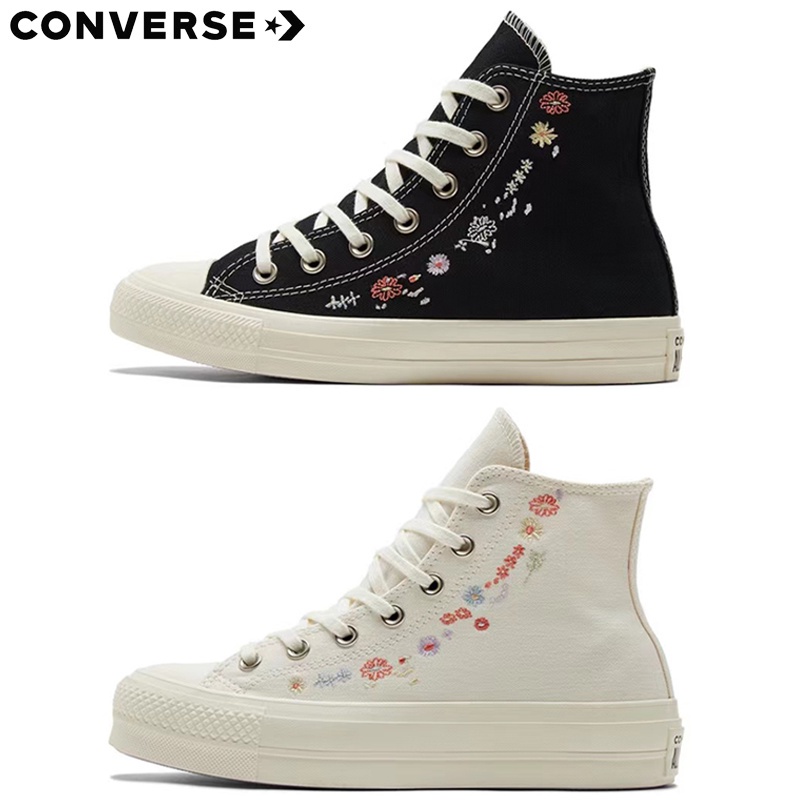 Converse con flores bordadas new arrivals