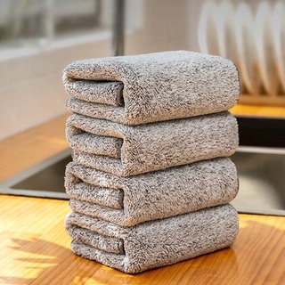 Paños de cocina Paños de lavado de platos trapos absorbentes de agua trapos  para platos Paños de limpieza de baño de cocina Toallas (6pcs) Z