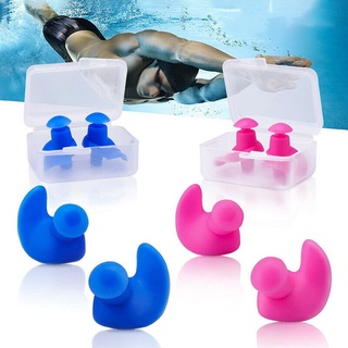 Tapones impermeables para los oídos de natación para adultos, 3 pares de  tapones de silicona reutilizables para los oídos, protección para los oídos