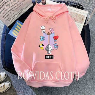 Sudadera con capucha para niñas de 4 a 12 años anime bts21 | Chamarra  suéter infantil Bts21