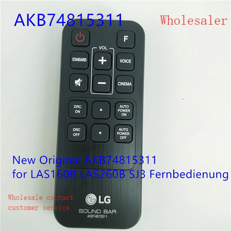 AKB74815301 Remote Control For LG Sound Bar LAS485B SH3K SJ4Y SPH4B-W