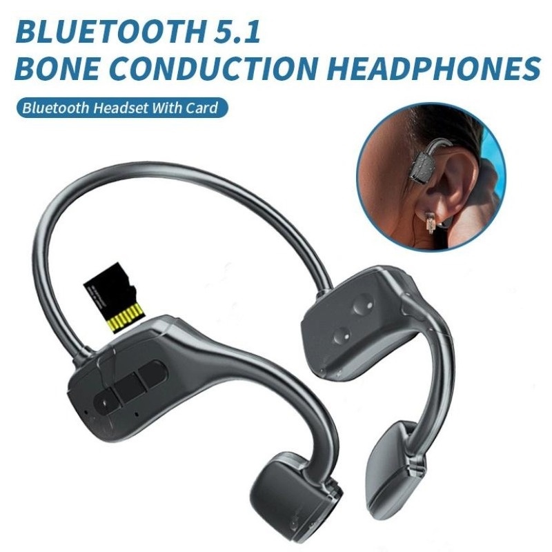 Auriculares De Conducci n sea Soporte SD TF Tarjeta De Memoria Play Headset Bluetooth Inal mbrico Impermeable Deportes Con Micr fono