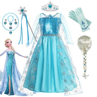 Traje de elsa frozen best sale para niña