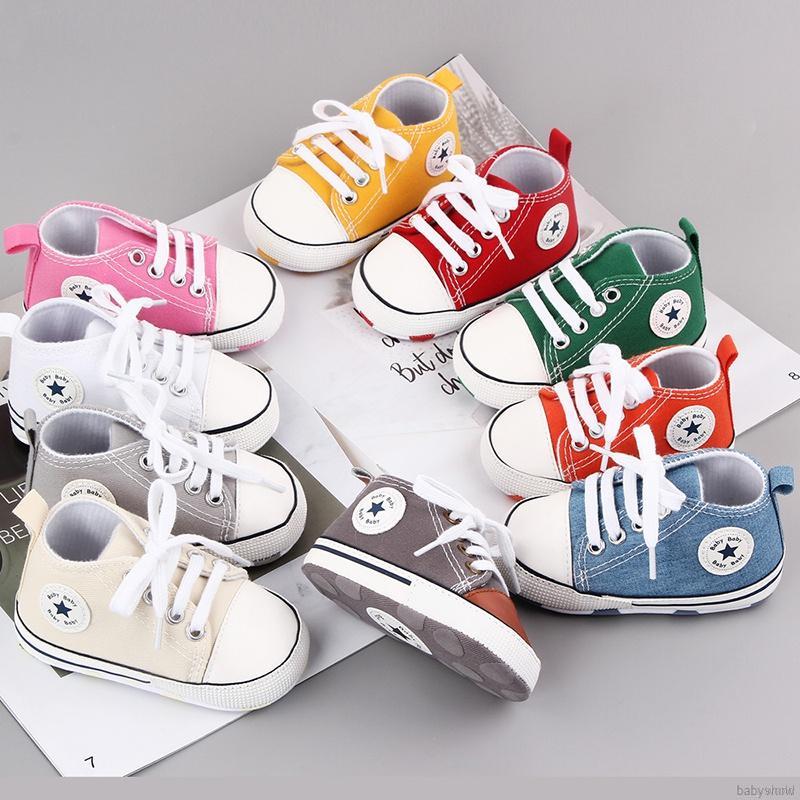 babyshow Zapatos De Lona Para Bebes Recien Nacidos De Suela Suave Antideslizantes Shopee Mexico