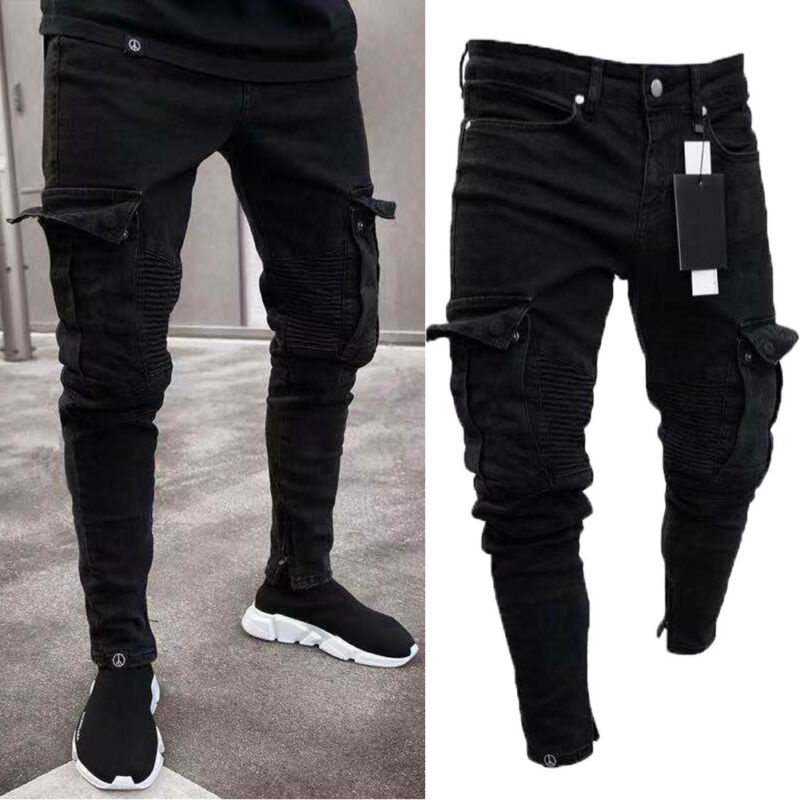 Pantalones para best sale hombres flacos