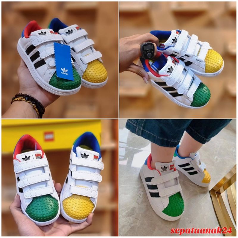 Masaccio físicamente Articulación Adidas superstar zapatos infantiles premium de alta calidad para niños  zapatos Lego | Shopee México