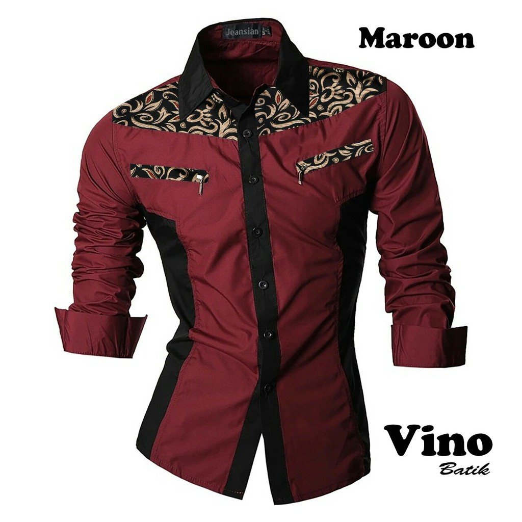 KEMEJA Ropa De Hombre Camisas vino Talla M L De Manga Larga Para Las Ultimas Camisetas panteloni Shopee Mexico