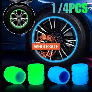  Tapones para válvula de neumático de coche, moto, bicicleta,  color negro, 4 unidades (Color: azul). : Automotriz