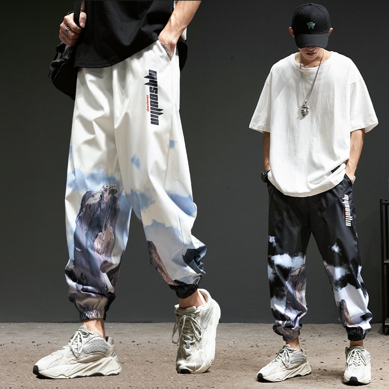 CHASE Pantalones casuales para hombres, pantalones teñidos anudados  personalizados, pantalones hip-hop M-5XL