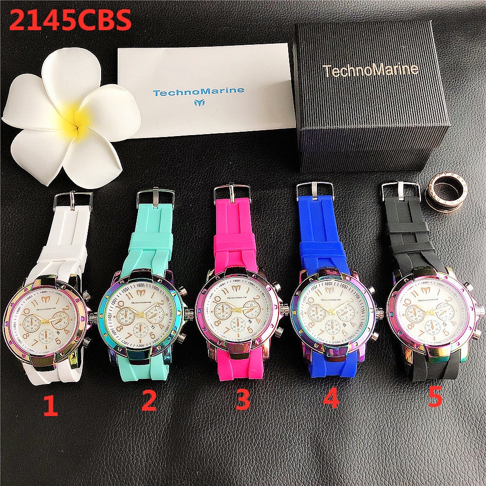 Technomarine Hombres Reloj De Cuarzo Calendario De Lujo Negocios Correa De Goma Bateria Mejores Regalos Nuevo Shopee Mexico
