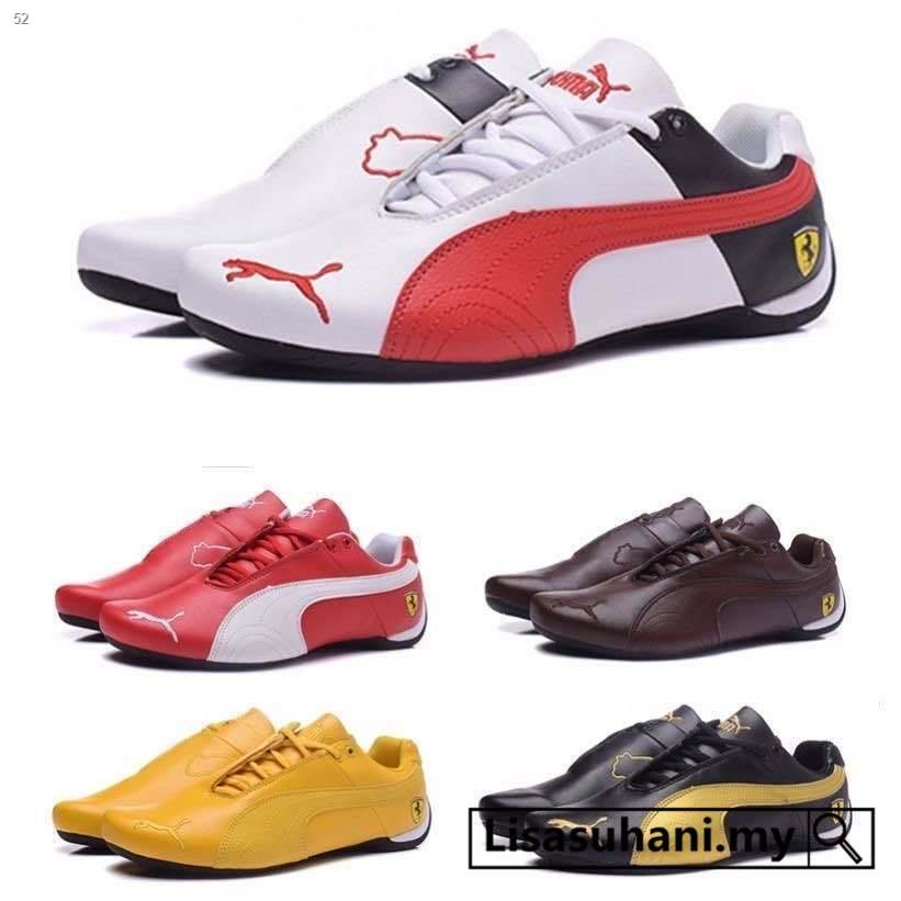 5colors 100 puma ferrari racing hombre zapatos blanco rojo negro deporte hombre mujer zapatos unisex zapatillas de deporte