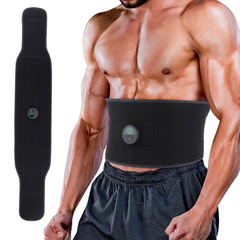 Estimulador Muscular de Abdominales EMS Cinturón Vibratorio