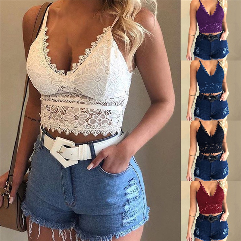 Bralette cheap top encaje