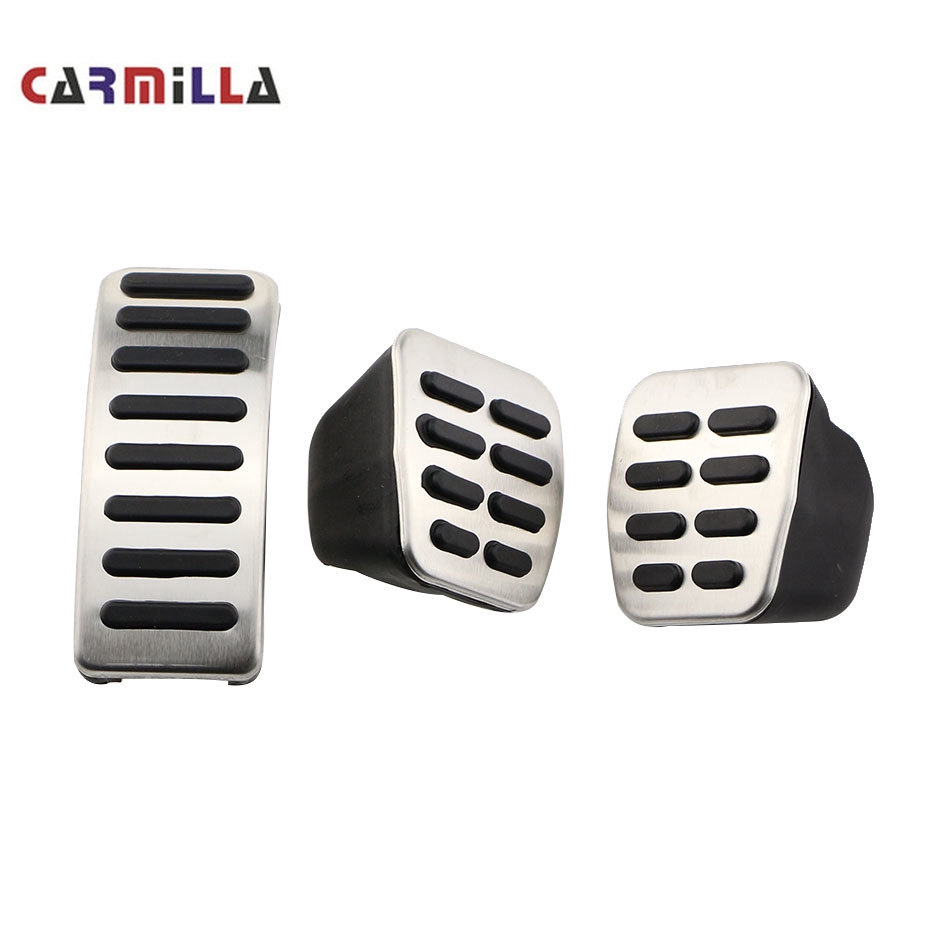 Set Pedali Auto In Acciaio Inox - Copripedali Antiscivolo Per Freno, Frizione E Acceleratore - Foto 4