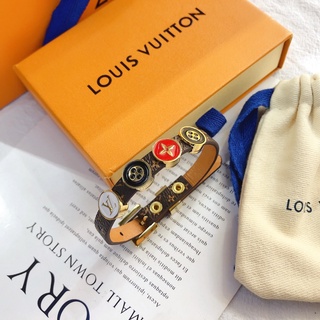 Casual Louis Vuitton Pulsera Delicada Brazalete Hueco LV Monogram