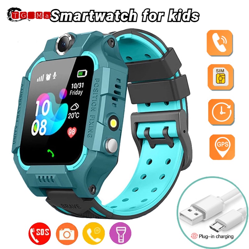 Reloj Inteligente Niños 2G Llamada Tarjeta Sim Con GPS SOS Cámara Ubicación  Impermeable Relojes Para Niñas Smartwatch Para