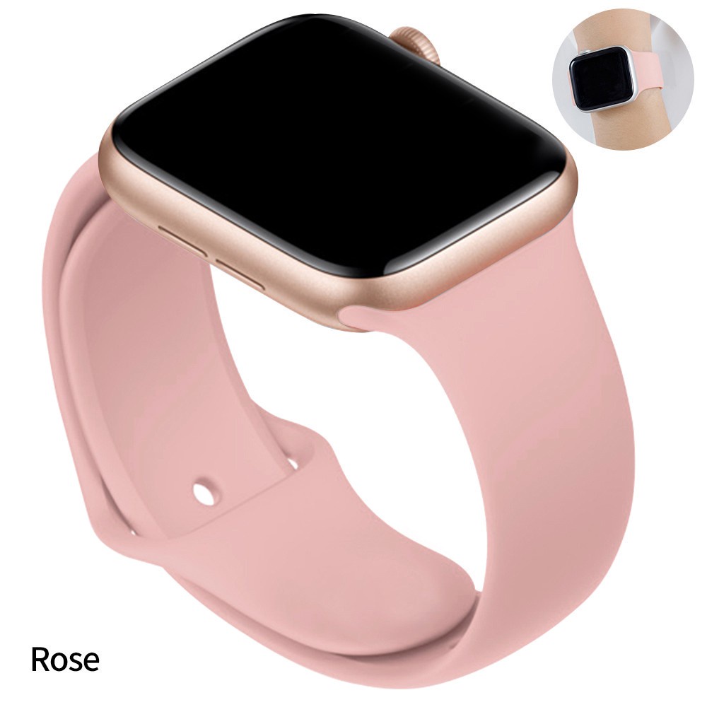 Serie 7 6 SE 5 4 3 2 1 Correa De Reloj Adecuado Para Apple watch iWatch Tamano 41 Mm 38 42 44 40 45 Deportiva Silicona Pulser