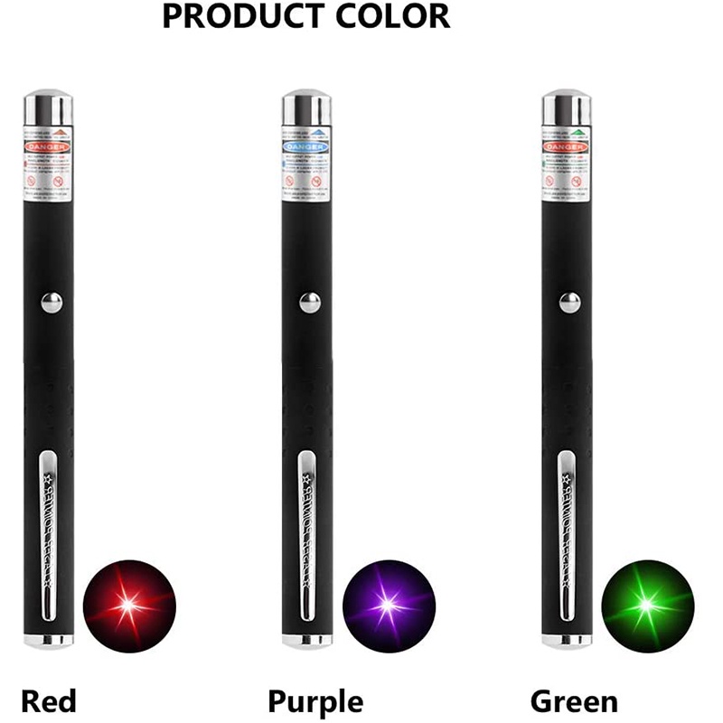 Láser Verde Negro Fuerte Rayo De Luz Visible 3 Colores
