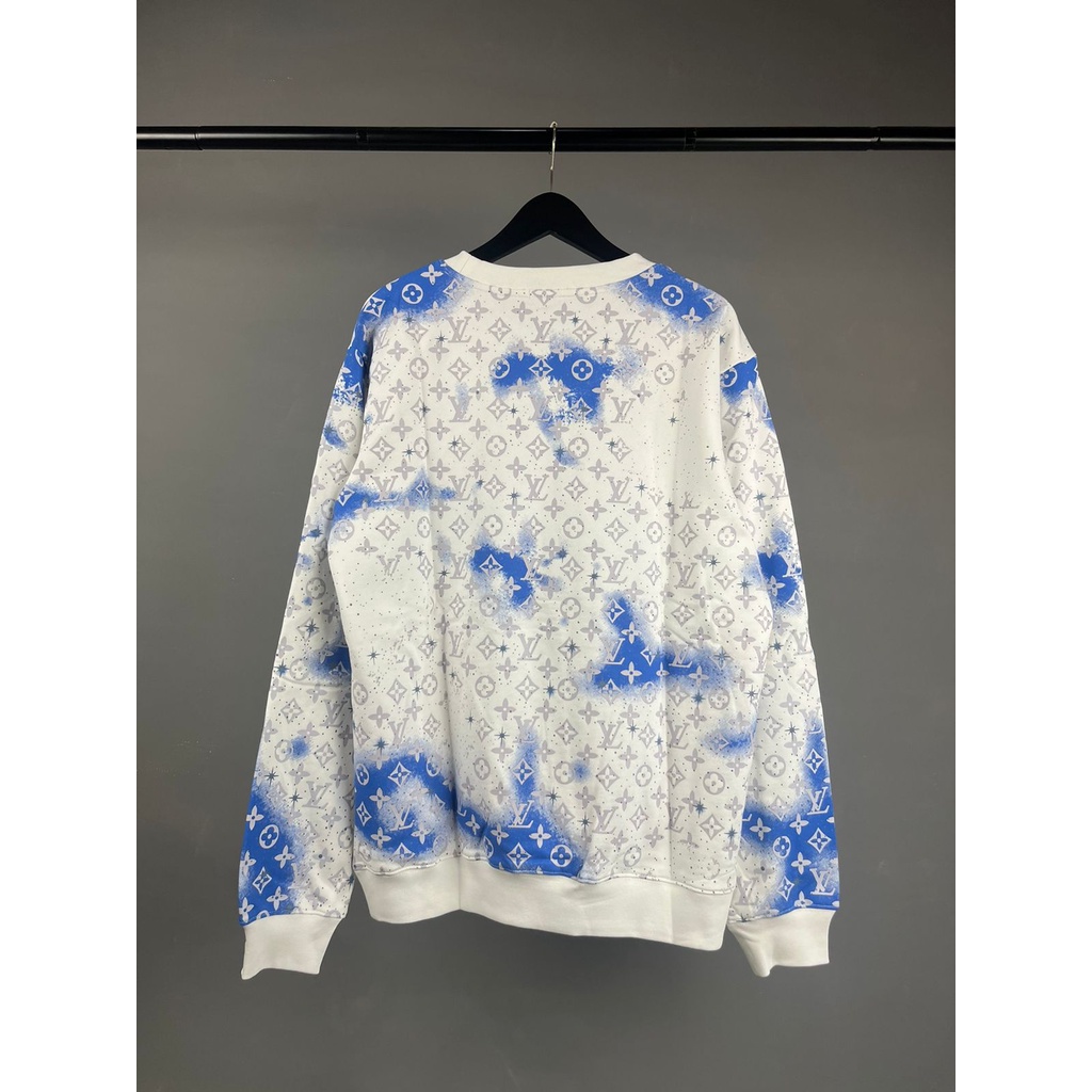 Suéter de espejo blanco lv / suéter lv importado / suéter blanco lv azul /  alta calidad