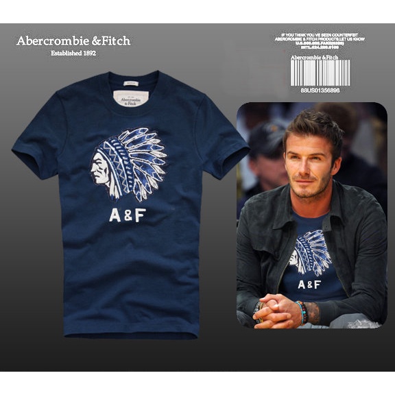 Abercrombie Fitch Camiseta Suelta De Manga Corta Para Hombre Fawn Algodon Trend Shopee Mexico