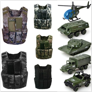 Ropa de camuflaje militar para niños, equipo de combate CS, chaleco táctico  del ejército, disfraz de
