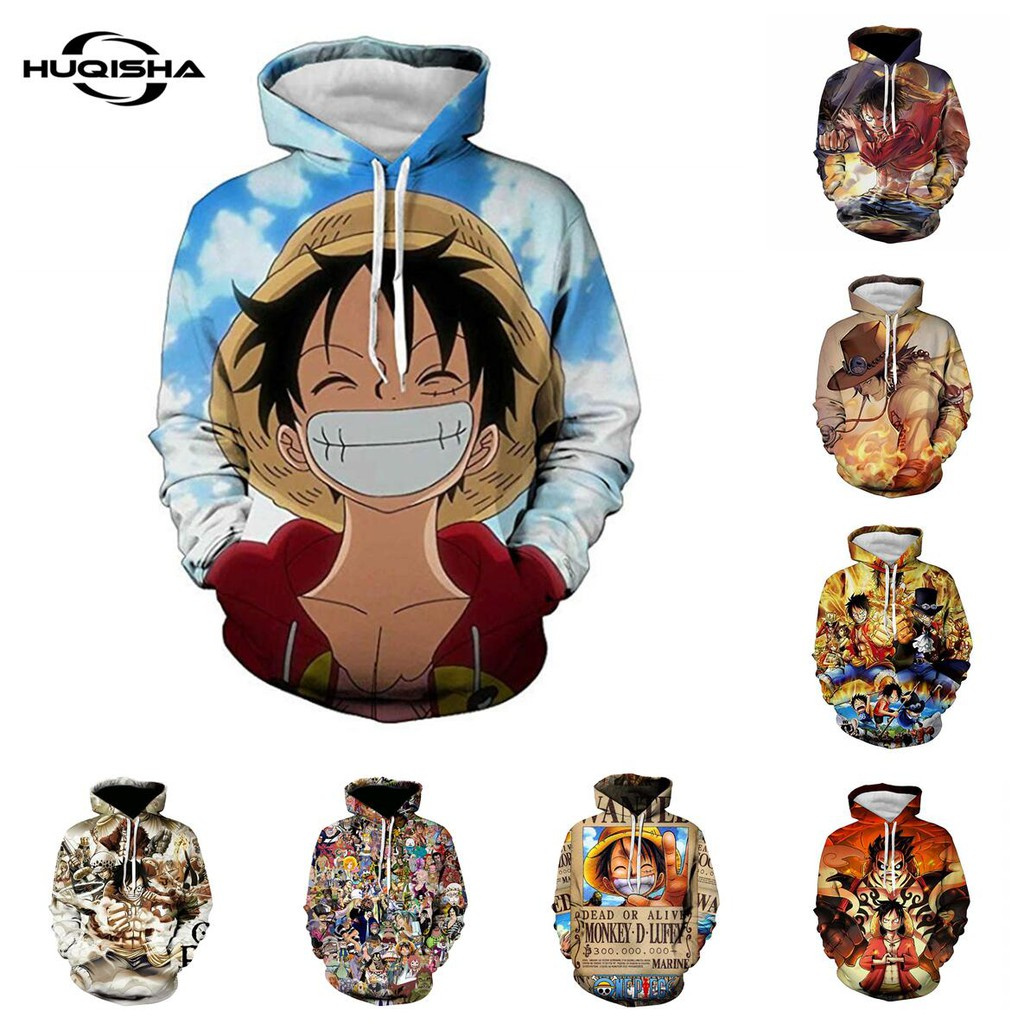 Sudadera One Piece estilo manga