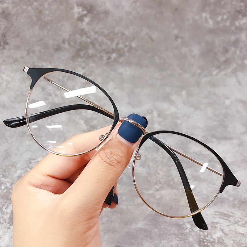 lentes redondos anti radiacion de metal reemplazables para mujeres y hombres Shopee Mexico