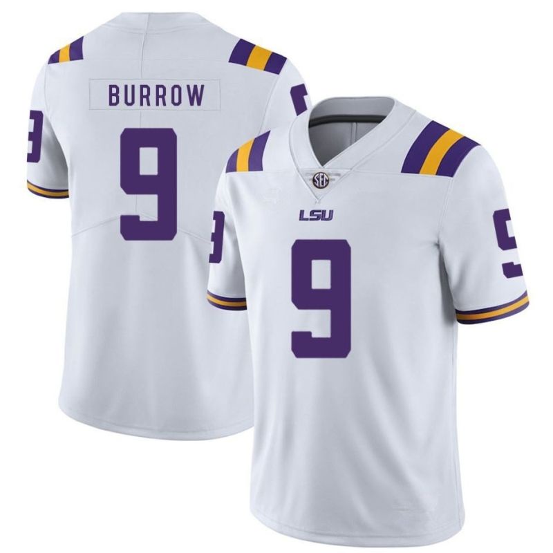 LSU Tigers Nike #1 Kids / Youth Team Replica Football Jersey – White —  Bengals & Bandits