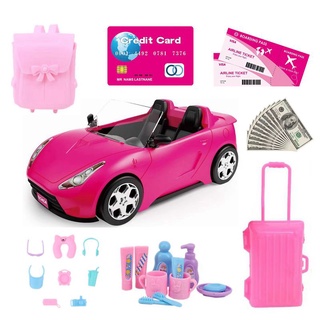 Barbie y su Coche de Playa  Carro de barbie, Muebles de barbie, Barbie