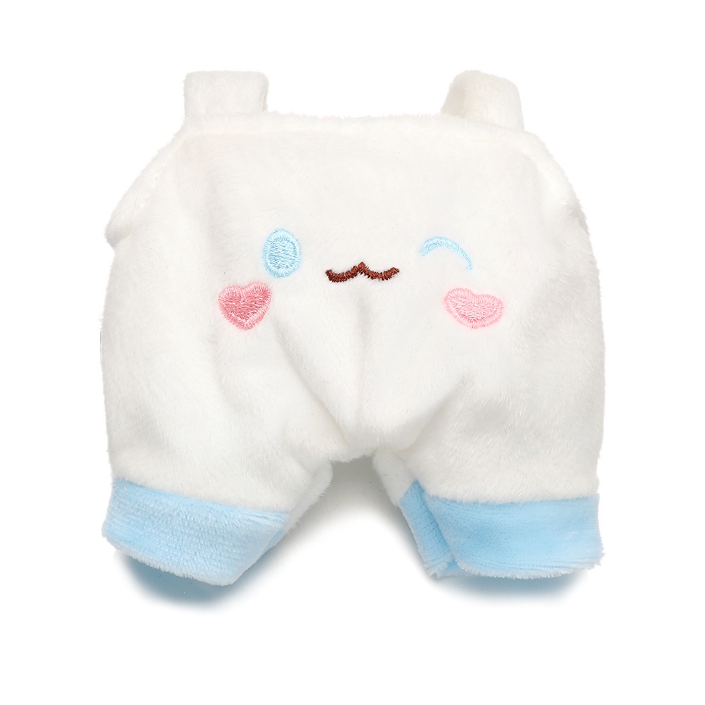 Conjunto de Ropa para Muñeca de Peluche, Pijama Azul 3 Piezas Incluye Pijama Pantalones Dormir y Antifaz Ropa Juguete para Muñeca 17cm Incluye Solo El Atuendo