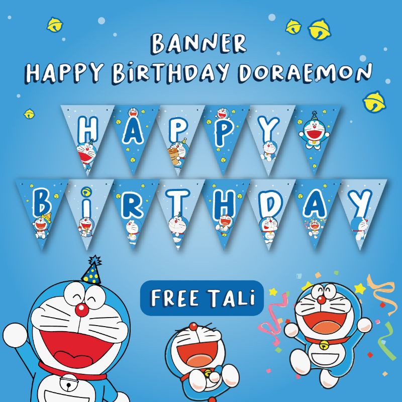 Juego de globos de decoración de cumpleaños de Doraemon