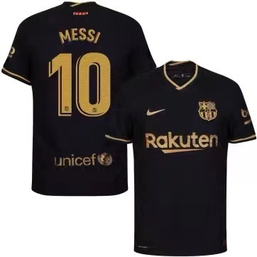 Playera barcelona 2025 negra con dorado