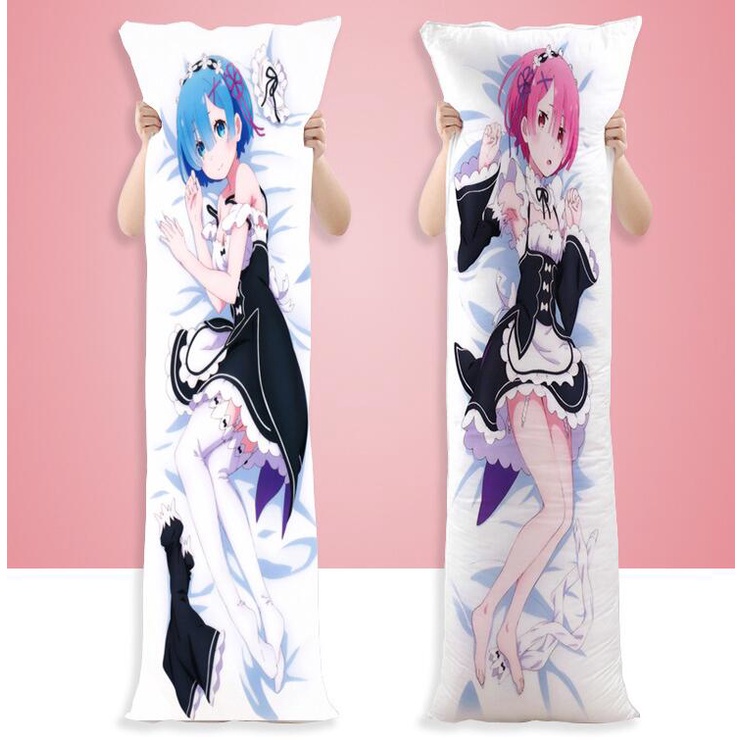Rem Ram Abrazando El Cuerpo Funda De Almohada De 2 Lados Dakimakura Re La Vida En Un Mundo Diferente De Cero Cosplay Otaku Peachskin Pillow Cover Shopee Mexico